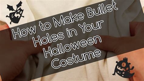 how to make fake bullet holes in clothes|Costume Bullet Holes .